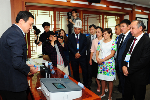 「키르기즈공화국 선거역량강화 PCOS 실무연수단」참가자 중앙위원회 방문