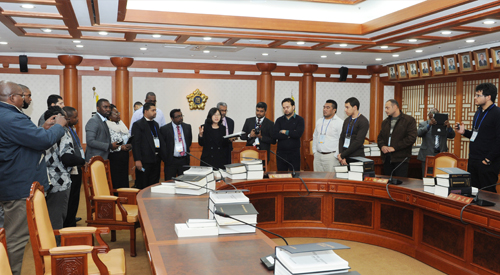 세계선거기관협의회(A-WEB) 주관「선거ICT와 투명성」연수 참가 해외 선거관계자 중앙선거관리위원회 방문