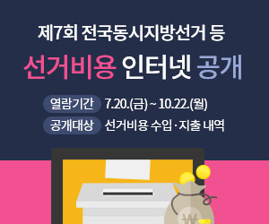 제7회 전국동시지방선거 등 선거비용 인터넷공개 등