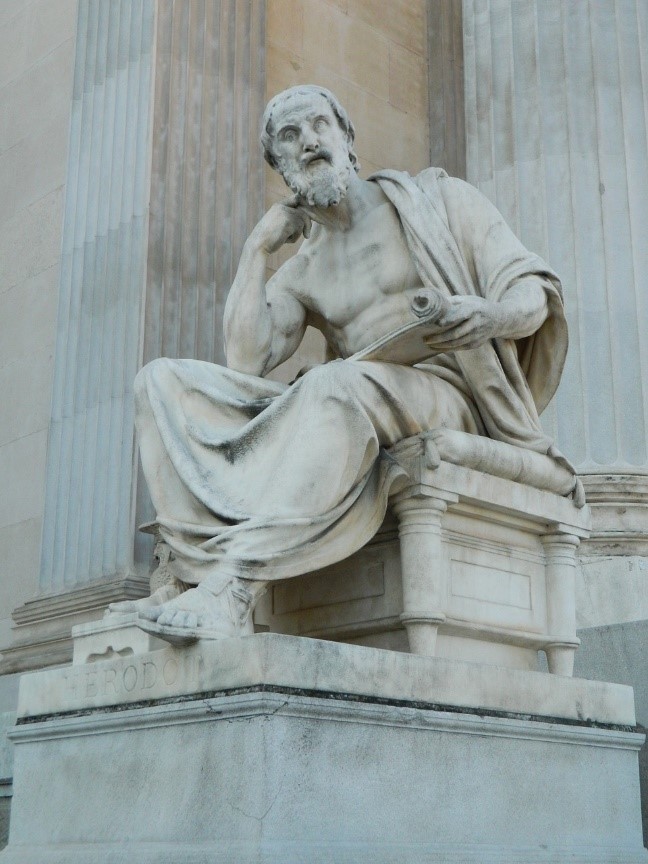 헤로도투스 동상 사진