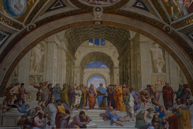 바티칸의 아리스토텔레스 그림