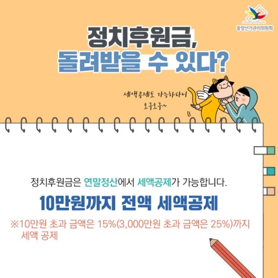 알아봤다! 정치후원금! 