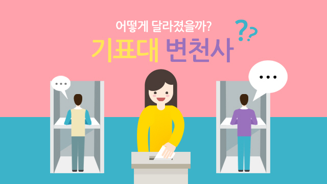 어떻게 달라졌을까? 기표대 변천사