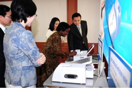 잠비아 선거위원회위원장 중앙위원회 방문 사진1