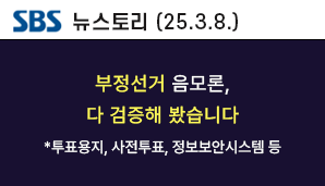 [SBS 뉴스토리] 부정선거 음모론,  다 검증해 봤습니다 *투표용지, 사전투표, 정보보안시스템 등